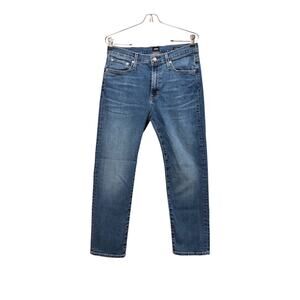 Edwin Elin Crop Straight Jeans Size 29 Ankle Cropped Stretch Denim Blue